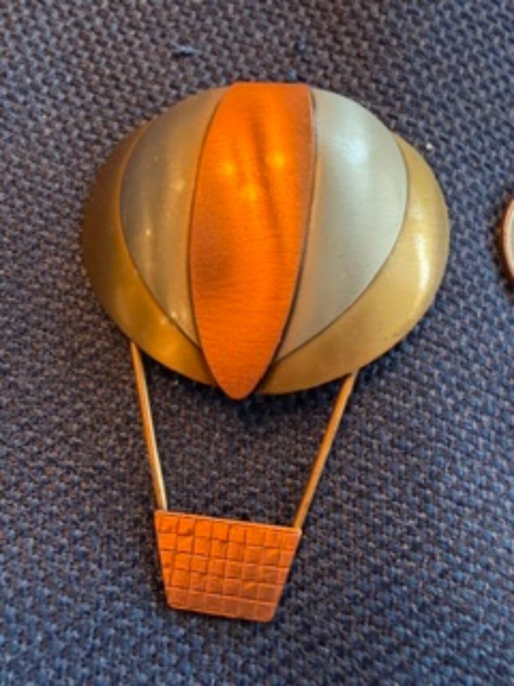 Vintage Hot Air Balloon Brooch